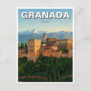 Alhambra Granada Spanje Reizen Briefkaart