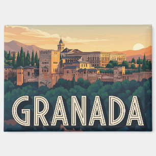 Alhambra Granada Spanje Reizen Magneet