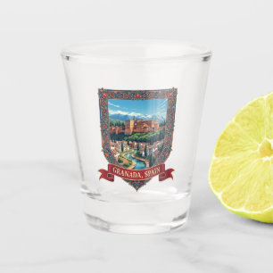 Alhambra Granada Spanje Reizen Shot Glas