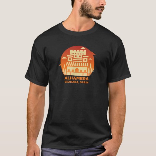 Alhambra Granada Spanje T-shirt (Voorkant)