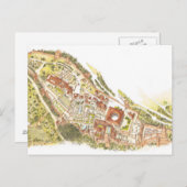 Alhambra Granada Spanje. Uitzicht Briefkaart (Voorkant / Achterkant)