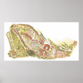 Alhambra Granada Spanje. Uitzicht Poster (Voorkant)