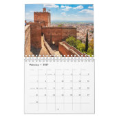 Alhambra, Grenade, Espagne Calendrier des 12 mois (Feb 2027)