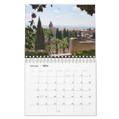 Alhambra, Grenade, Espagne Calendrier des 12 mois (Jan 2026)