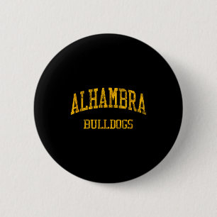 Alhambra High School Hs Martinez Ca Vintage Srts  Ronde Button 5,7 Cm