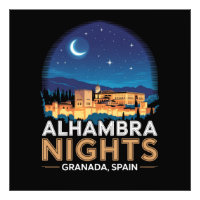 Alhambra Nachten - Granada Spanje Reis Kunst