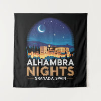 Alhambra Nachten- Granada Spanje Reis Kunst