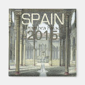 Alhambra Palace Spanje Koelkast Magnet Verander Ja Magneet (Voorkant)