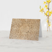 Alhambra-patroon Kaart (Gele Bloem)