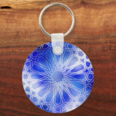 Alhambra Pattern Blue Sleutelhanger (Voorkant)