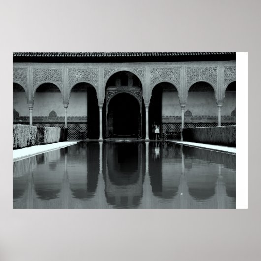 Alhambra reflectie poster (Voorkant)