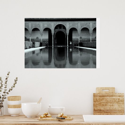 Alhambra reflectie poster (Keuken)
