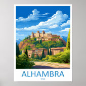 Alhambra Reisprint Muurkunst Alhambra Muurdecorati Poster (Voorkant)