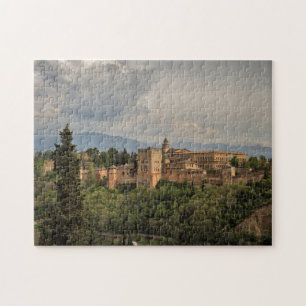 Alhambra Schilderachtig Uitzicht, Granada, Spanje Legpuzzel