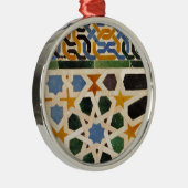 Alhambra Wall Tile #3 Metalen Ornament (Rechts)