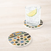 Alhambra Wall Tile #3 Zandsteen Onderzetter (Zijkant)