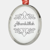 Alhamdulillah Metalen Ornament (Links)