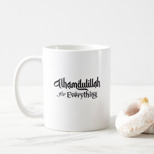 Alhamdulillah voor Alles Minimaal Islamitisch Cade Koffiemok