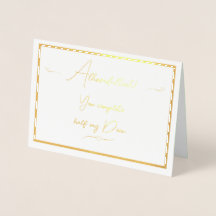 Alhamdulliah jij voltooit mijn halve deen Foliekaa