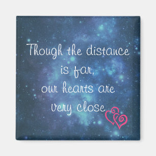 Alhoewel de afstand verre liefdesnota is magneet