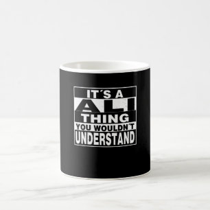ALI Achternaam Persoonlijke cadeautjes Koffiemok