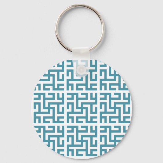 Ali grid-blauw sleutelhanger (Voorkant)