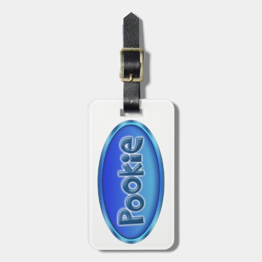 Alias "POOKIE" Bagagelabel (Voorkant verticaal)