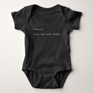 alias schreeuw="sudo feedme" Baby Bodysuit