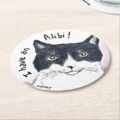 Alibi-kattenpapier onderzetter (Gebogen)