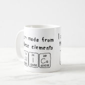 Alica nom de table périodique mug (Devant gauche)