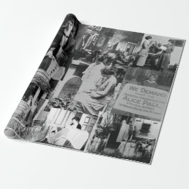 Alica Paul Suffrage Historische foto's Collage Cadeaupapier