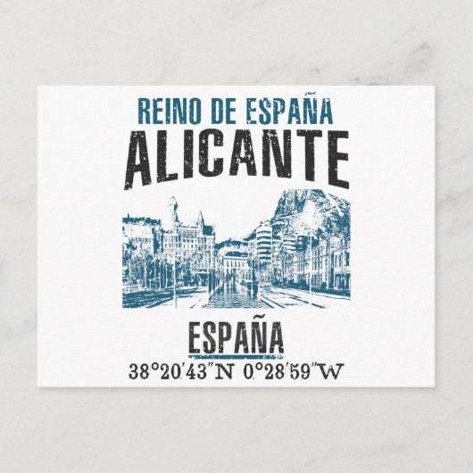 Alicante Briefkaart (Voorkant)