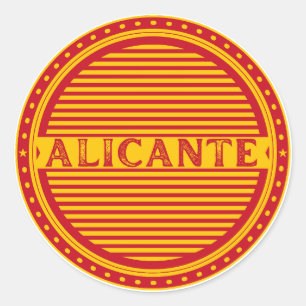 Alicante City Pride Embleem – Spaanse Identiteit Ronde Sticker