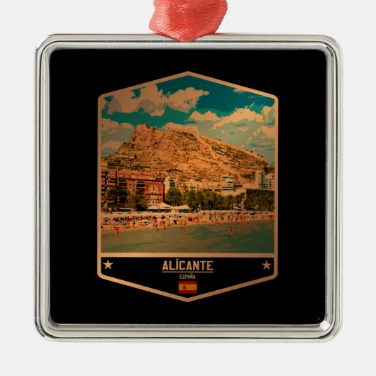 Alicante Metalen Ornament (Voorkant)