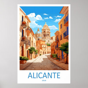 Alicante Nationale Ski Reis Poster Park Vintage