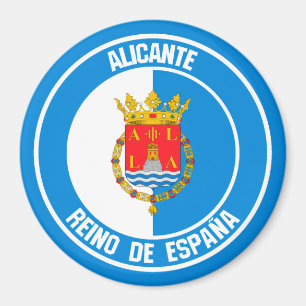 Alicante Round Emblem Magneet
