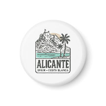 Alicante schets Santa Bárbara Kasteel Costa Blanca