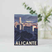 Alicante Spanje Briefkaart (Staand voorkant)