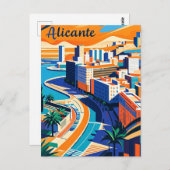 Alicante Spanje Briefkaart (Voorkant / Achterkant)