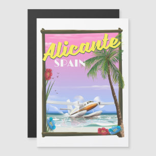 Alicante Spanje vintage stijl reisposter