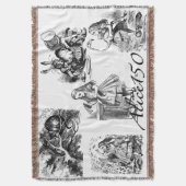 Alice150 Alice in Wonderland 150ste Jubileum Deken (Voorkant Verticaal)