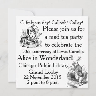 Alice150 Alice in Wonderland 150ste Jubileum Kaart