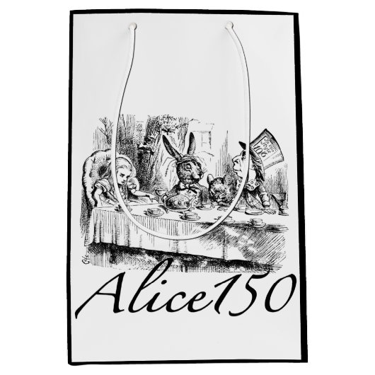 Alice150 Alice in Wonderland 150ste Jubileum Medium Cadeauzakje (Voorkant)