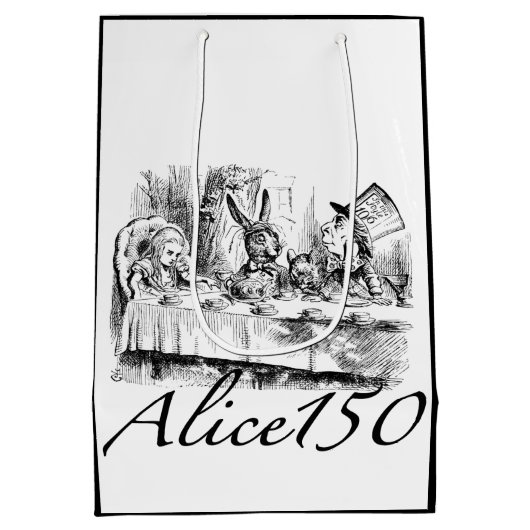 Alice150 Alice in Wonderland 150ste Jubileum Medium Cadeauzakje (Achterkant)