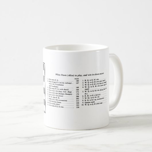 Alice À Travers La Mug D'Échecs En Verre (Devant droit)