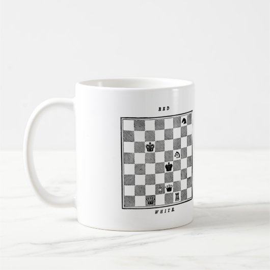 Alice À Travers La Mug D'Échecs En Verre (Gauche)