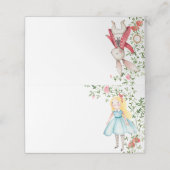 Alice Adventures in Woderland Verjaardags Tea Part (Buitenkant ongevouwen)