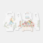 Alice Adventures in Woderland Verjaardags Tea Part Bedankdoosjes (Uitgevouwen)