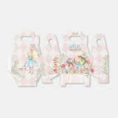 Alice Adventures in Woderland Verjaardags Tea Part Bedankdoosjes (Uitgevouwen)