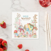 Alice Adventures in Woderland Verjaardags Tea Part Servet (Insitu)